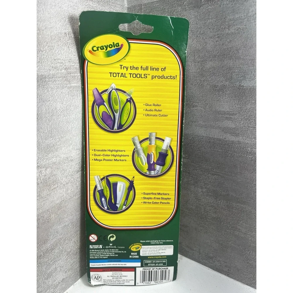 Crayola Total Tools Erasable Highlighters--QTY-2Yellow